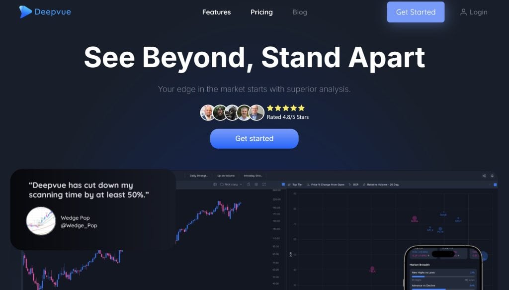 DeepVue Homepage