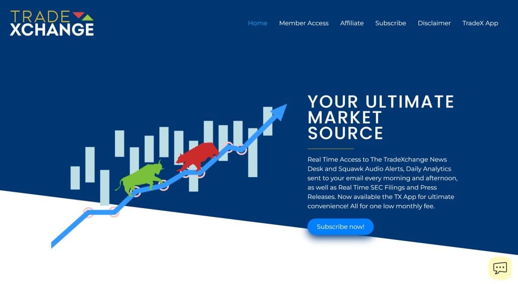 TradeXchange Homepage